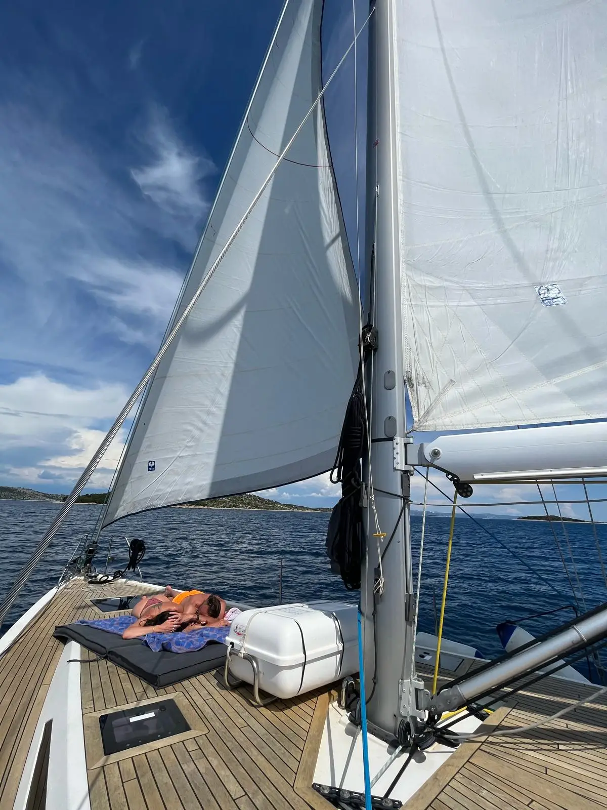sailing with full sails